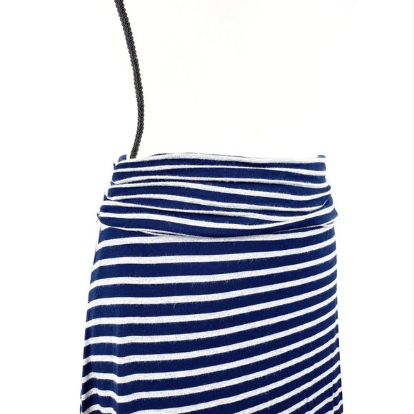 J.CREW Striped Navy Maxi Skirt Size XS - Picture 4 of 6